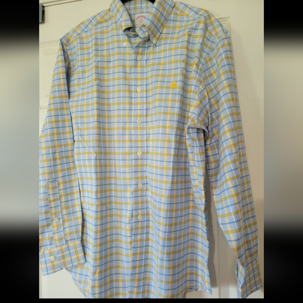 Brooks Brothers Men's 346 Supima Cotton Button Down Shirt M Long Sleeve
